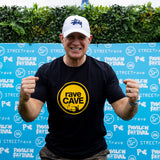 PRE ORDER: 2026 BLACK with WHITE LOGO Pavilion Festival raveCAVE T-Shirts